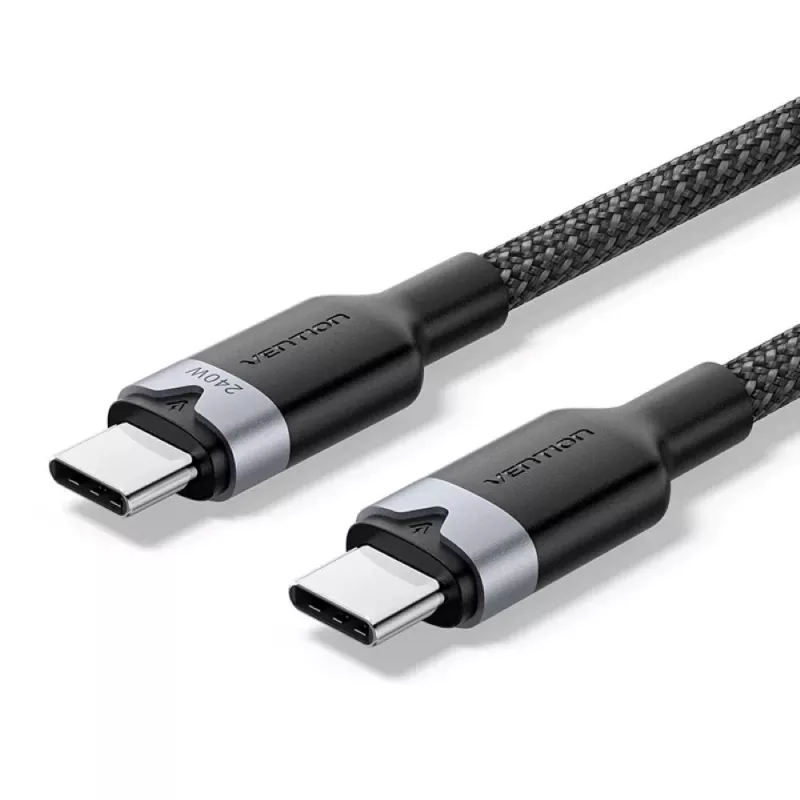 USB-C į C 2.0 Vention 3.1 5A 240W 2 m juodas laidas