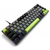 Mechaninė klaviatūra MEDIA-TECH MT1260 Red Core MX60, 60 % formos koeficientas, CHERRY MX Red jungikliai, RGB apšvietimas, USB, žalia