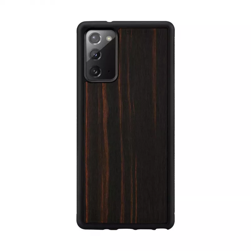 Apsauginis telefono dėklas Man and Wood Samsung Galaxy Note 20 — juodmedžio juoda