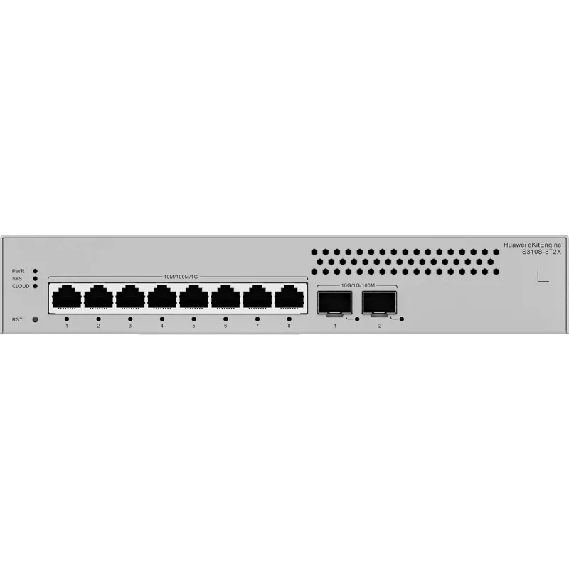 Huawei S310S-8T2X Gigabit jungiklis, 2x SFP+ 8x LAN, 2x SFP+