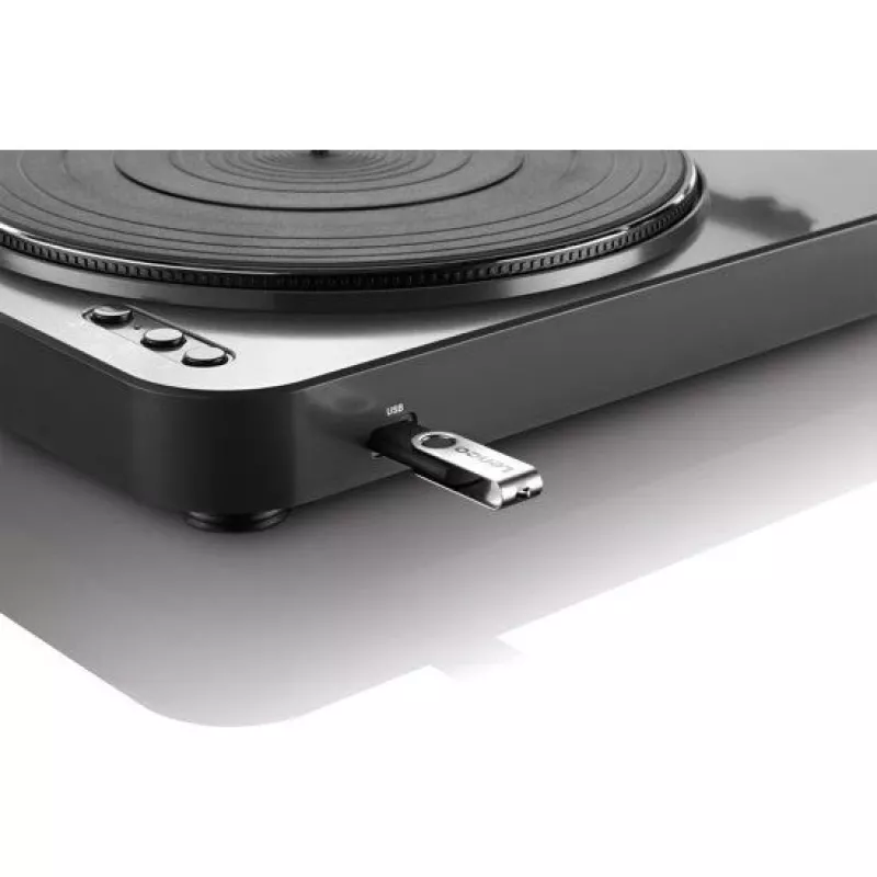 Belt-drive audio turntable Lenco LBT-120BK Juoda Semi Automatic