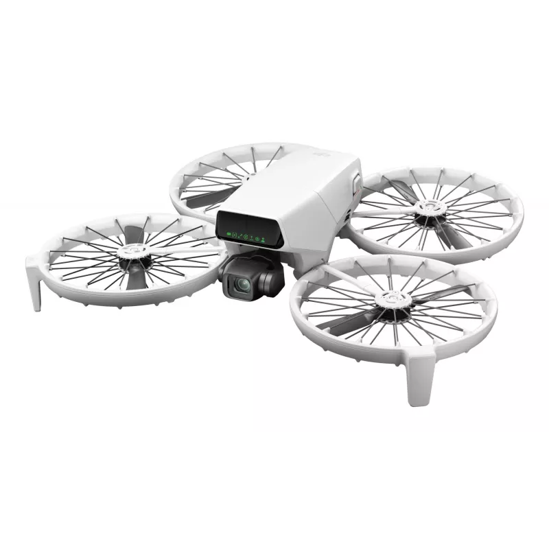 Dronas DJI Flip, 4 rotoriai, 48 MP kamera, 3840×2160 vaizdo įrašas, 3110 mAh baterija, juoda / balta