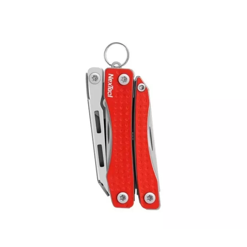 Daugiafunkcis įrankis Nextool NE20051 10-in-1 kompaktiškas daugiafunkcis įrankis, nerūdijantis plienas, raudonas, 78 g, 6,2 cm sulankstytas