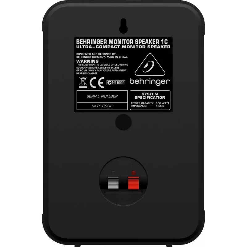 2 krypčių garsiakalbis Behringer 1C-BK 100 W