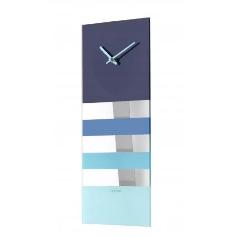 NeXtime klok 2855bl Bold Stripes, 38x19 cm, Sieninis, Mėlynas