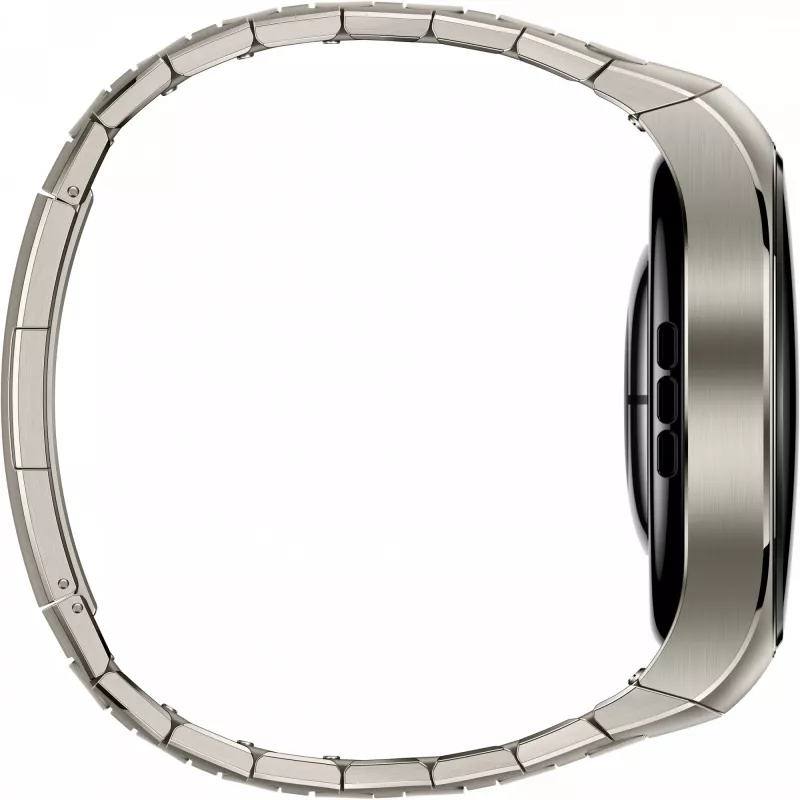 Išmanusis laikrodis HUAWEI WATCH 5, 1,5 colio AMOLED, 466×466, 46 mm titano korpusas, Wi‑Fi, GPS, sidabrinis