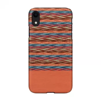 man and wood išmaniojo telefono dėklas iPhone XR — Browny Check Juoda apsauginis galinis dangtelis
