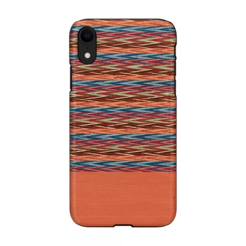 man and wood išmaniojo telefono dėklas iPhone XR — Browny Check Juoda apsauginis galinis dangtelis