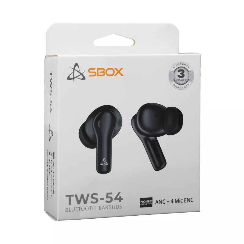 Ausinės SBOX EB-TWS54 juodos