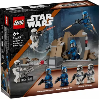 Konstruktorius LEGO Star Wars Ambush on Mandalore Battle Pack 75373 — 4 minifigūrėlės, 109 detalės, amžius 6+