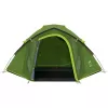 Coleman Dome Tent Darwin 4 Plus Juodaout — 4 asmenų tunelio palapinė su prieangiu, Tamsiai Žalia/Šviesiai Žalia