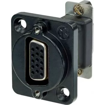 Neutrik NADB15FF-B Cable Adapter VGA Juoda - nerūdijantis plienas (NADB15FF-B)