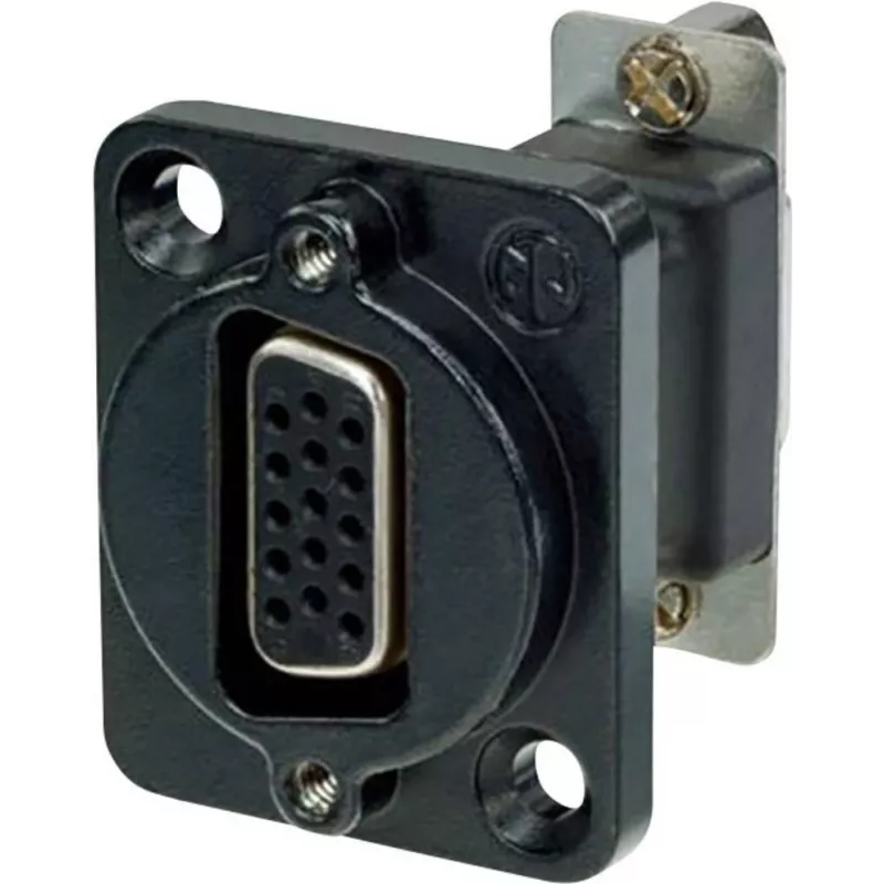 Neutrik NADB15FF-B Cable Adapter VGA Juoda - nerūdijantis plienas (NADB15FF-B)