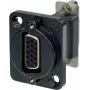 Neutrik NADB15FF-B Cable Adapter VGA Juoda - nerūdijantis plienas (NADB15FF-B)