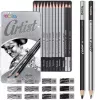 Colorino eskizų piešimo rinkinys 80118PTR — 12 dalių eskizų pieštukai ir priedai