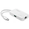 Edimax EU-4308 nešiojamojo kompiuterio dokas / prievadų atkartotuvas USB 3.2 Gen 1 (3.1 Gen 1) Type-C baltas