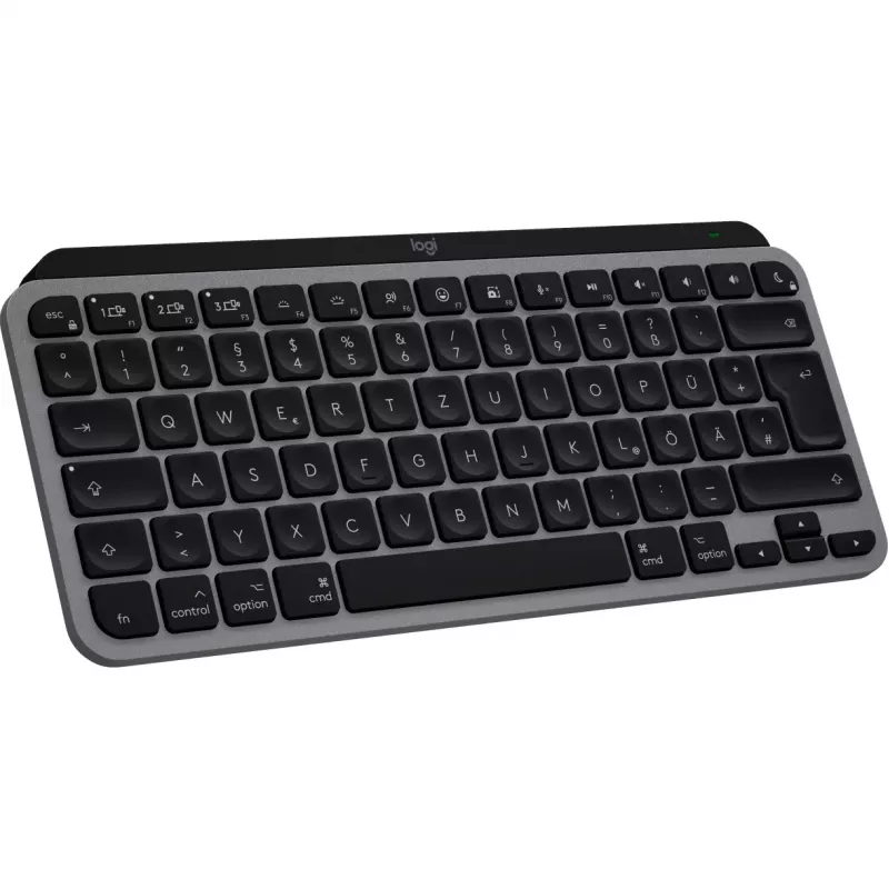 Klaviatūra Logitech MX Keys Mini, skirta Mac, QWERTZ vokiškas išdėstymas, juoda pilka