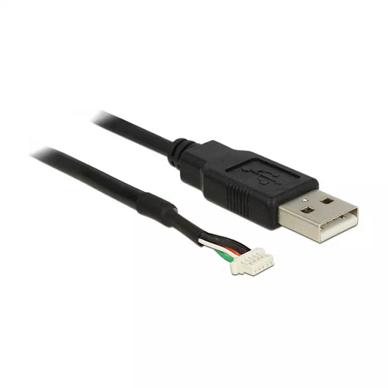 USB laidas DeLOCK 1,5 m USB2.0-A/5 kontaktų juodas