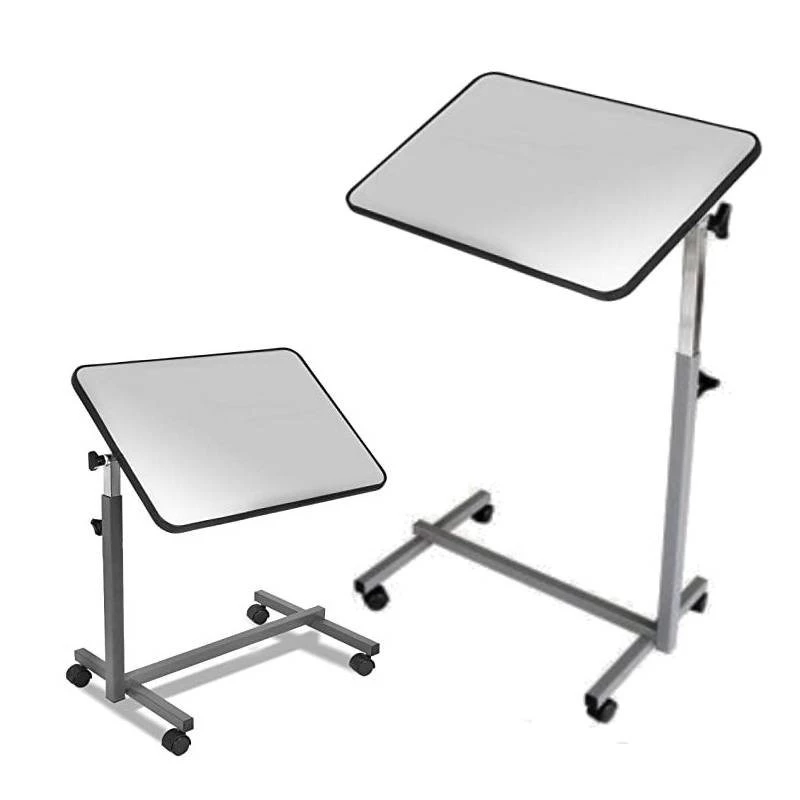 Naktinis staliukas HERDEGEN EASY modelis 421000 — kompaktiškas naktinis staliukas, reguliuojamas aukštis 70–105 cm, stalviršis 600×400 mm, pakreipimas 0–90°, 4 fiksuojami ratukai, maks. apkrova 10 kg