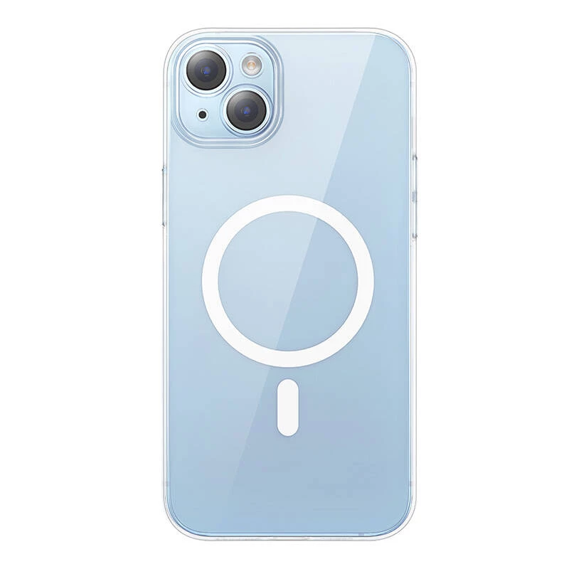 „Baseus Crystal“ serijos magnetinis dėklas „iPhone 14 Plus“ ir grūdintas stiklas