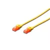 Tinklo kabelis Digitus CAT 6 U/UTP RJ-45 3 m geltonas