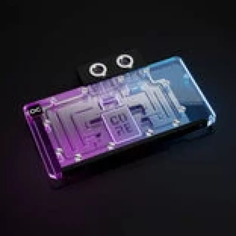 Alphacool Core RX 9070 XT Swift+ Transparent Chrome GPU skysčio aušinimo blokas