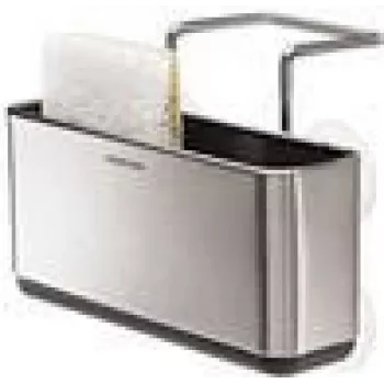 simplehuman kriauklės padėklas, siauras, šlifuotas nerūdijantis plienas (KT1134)