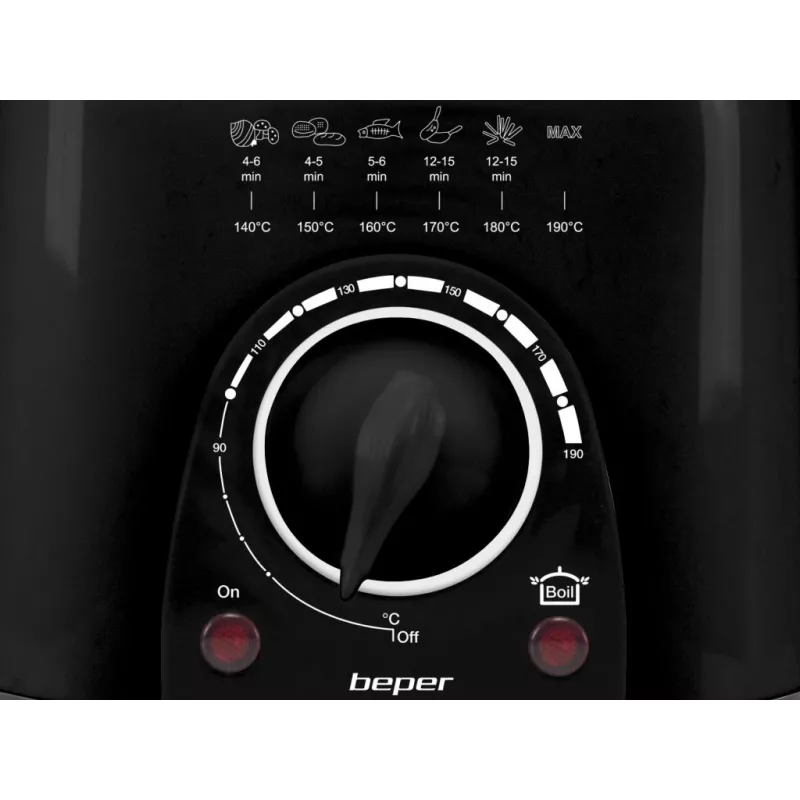 Elektrinė gruzdintuvė Beper P101FRI100, 1000 W galia, 2 l talpa