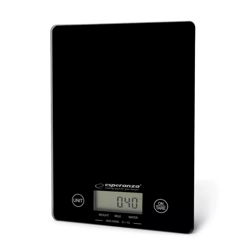 Esperanza EKS002K Elektroninė virtuvinė svarstyklė Juoda Stalo stačiakampė