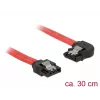 SATA laidas DeLOCK 83963 0,3 m SATA 7 kontaktų Juoda Raudona