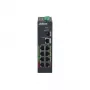 Dahua DH-LR2110-8ET-120 L2 komutatorius su 8 Fast Ethernet (10/100) PoE prievadais, 48–57 V, 8,8 Gbit/s, MAC 8000, juodas
