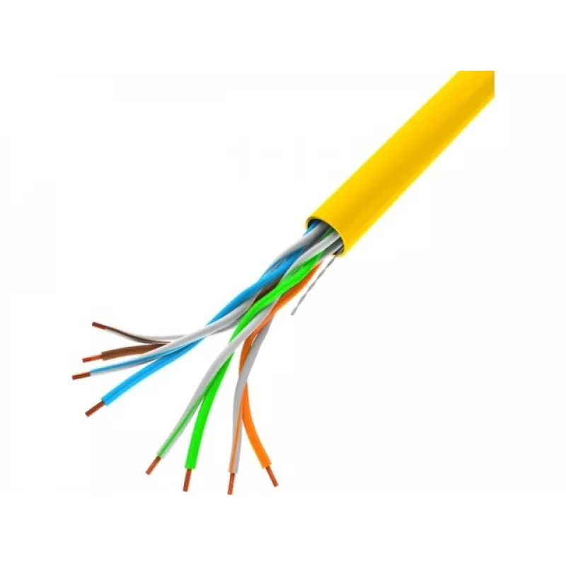 Lanberg LCU5-12CU-0305-Y tinklo kabelis geltonas 305 m Cat5e U/UTP (UTP)