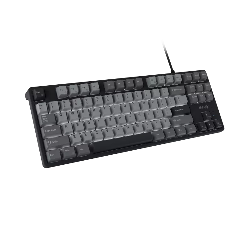 NATEC Fury Gaming Keyboard Kanabo K2 US white-backlit mechanical black-grey