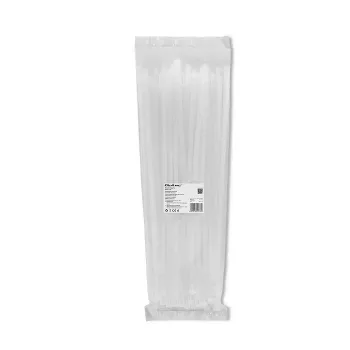 Kabelių tvarkymo rinkinys QOLTEC 52236 — 100 vnt., balti