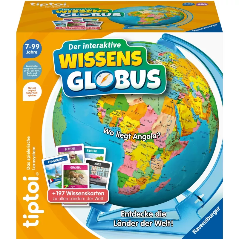 Edukacinis žaislas Ravensburger tiptoi Interaktyvus žinių gaublys