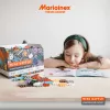 Žaislinis konstruktorius Marioinex Blocks mini Waffle Expert — 100 detalių, įvairiaspalvis, amžius 3+
