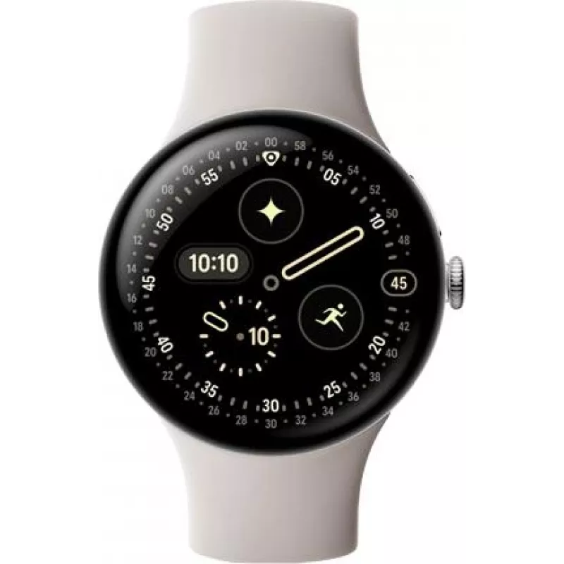 Google Pixel Watch 4 - 45 mm - Aliuminis, sidabrinis poliruotas (GA10844-EU)