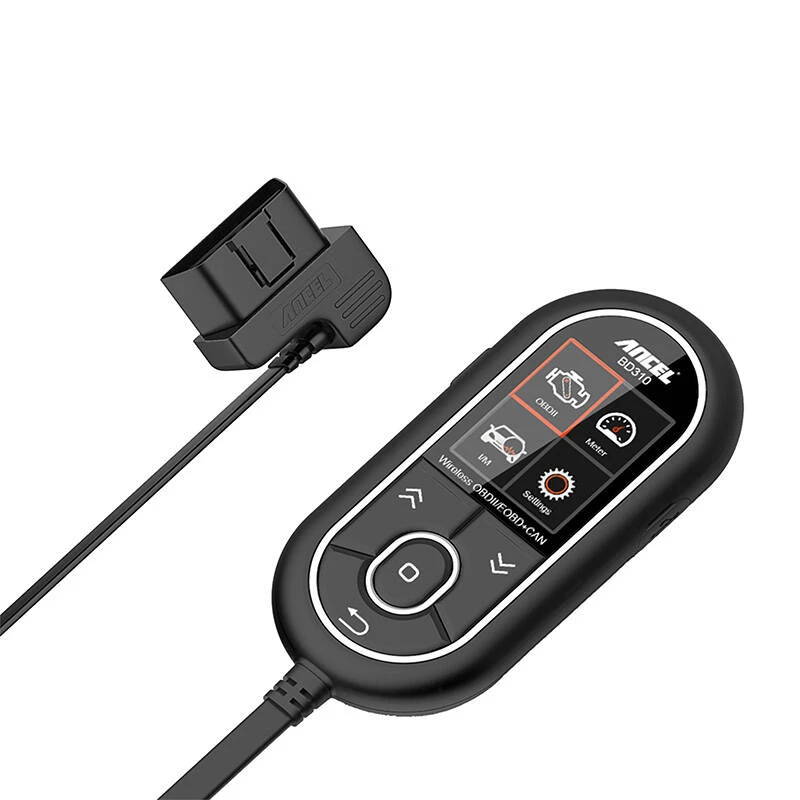 Diagnostinis skaitytuvas Ancel BD310 OBD2 Bluetooth — transporto priemonės gedimų skaitytuvas ir tiesioginių duomenų įrankis