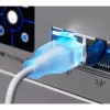 Ubiquiti UACC-Cable-Patch-EL-0.15M-W tinklo kabelis permatomas, baltas Cat6