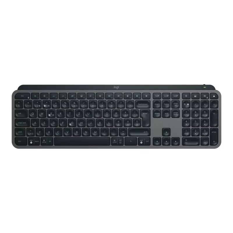 Logitech MX Keys S klaviatūra RF belaidė + Bluetooth QWERTZ šveicarų grafito (920-011571)