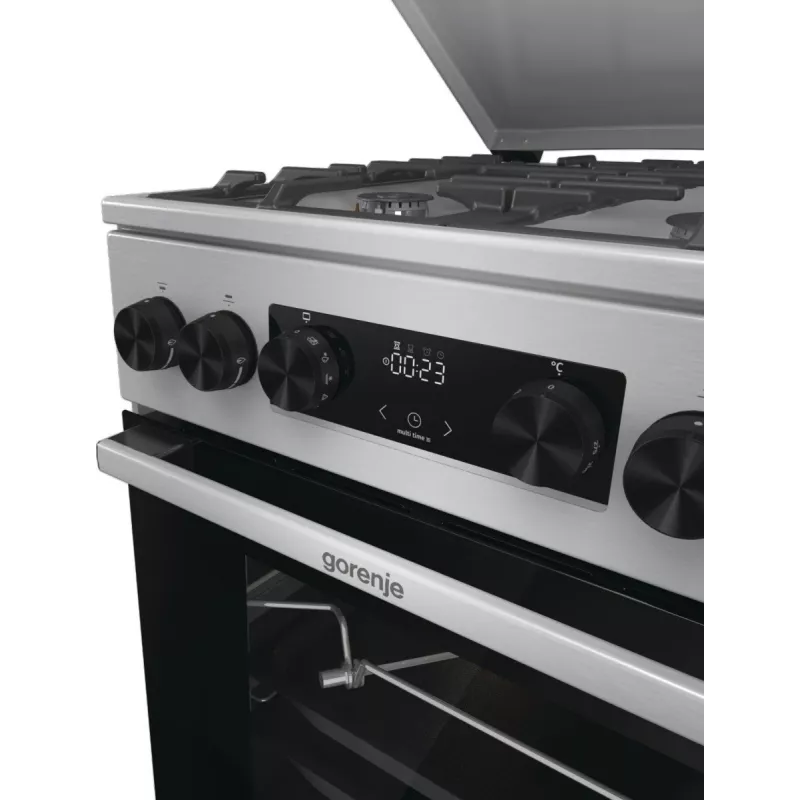 Gorenje GKS5C71XF Laisvai pastatoma viryklė su orkaite, sidabrinė