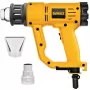 Karšto oro pistoletas DeWalt D26411 — 1800 W, pistoleto rankena, maks. 600 °C, 450 l/min oro srautas, geltonas
