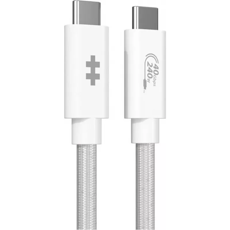 USB kabelis HYPER HyperDrive Next USB4 Gen 3x2 1,2 m baltas