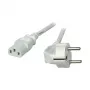 EFB-Elektronik maitinimo laidas su įžemintu kištuku 90° – C13 180°, pilkas, 3,0 m, 3 x 1,00 mm² Gamintojas: EFB Elektronik (EK501.3V2)