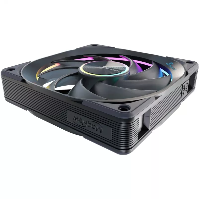 Ventiliatorius Seasonic MagFlow ARGB 12 cm 2000 RPM juodas