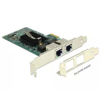 Delock PCIe kortelė 2x Gigabitinė LAN tinklo adapteris