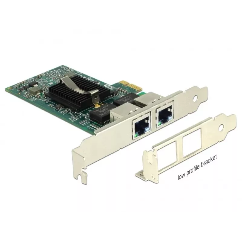 Delock PCIe kortelė 2x Gigabitinė LAN tinklo adapteris