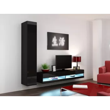 Cama TV stovas VIGO nauja 30/180/40 juodas/juodas blizgus