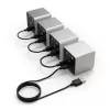 “Dial” valdiklis Streacom VU1-Dial Sidabrinė USB Type-C — sukamasis valdiklis sistemos ventiliatoriams, RGB apšvietimui ir garsui valdyti