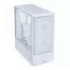 MidiTower PC korpusas Lian Li LANCOOL 207 — baltas, permatomas skydelis, palaiko ATX/MicroATX/MiniITX, be maitinimo bloko